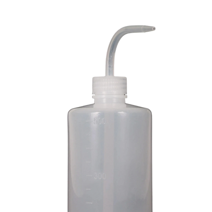 500ml Wash Bottle,"White wash bottle with angled dispensing spout"