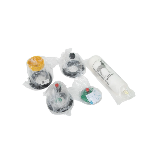 Foal Resuscitator & Aspirator Kit with Oxygen Mask,"Bagged resuscitator kit with oxygen mask and valve components"