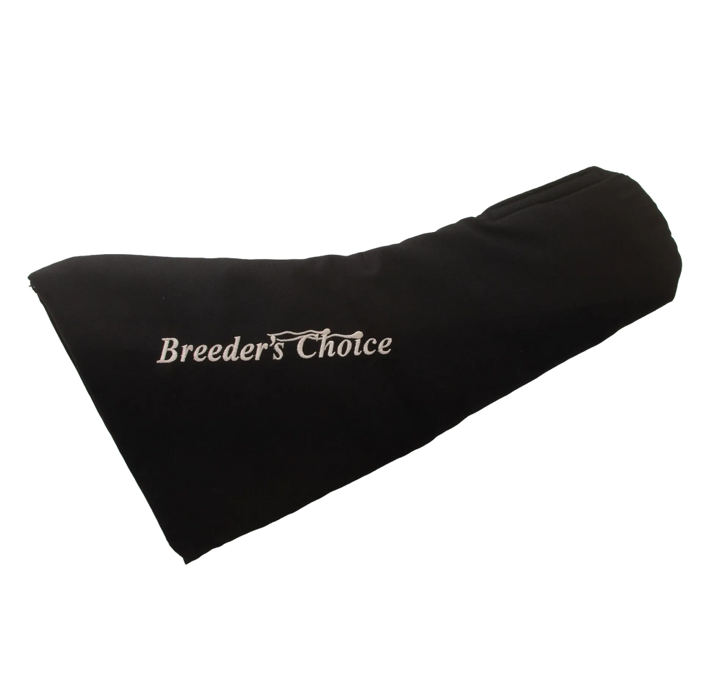 AV Bottle Cover BC large,"Black fabric bottle cover with white embroidered logo"