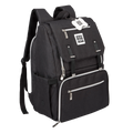 Ultimate Week Away Backpack,"Black backpack with flap top and large front zip pocket"
