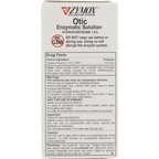 Zymox® Plus Otic-HC Enzymatic Solution,"Front view of product box with drug facts panel"