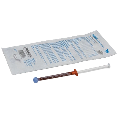 "DiaGel® for Dogs, Cats, and Horses","Foil pouch with dosing syringe and blue cap"