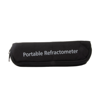 Refractometer,"Refractometer with black zippered carrying case"