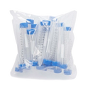 15ml Centrifuge tubes,"Bag of clear graduated tubes with blue caps"