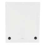 Magnador® Two-Way Pet Doors,"Clear pet door flap with white frame and black corner knobs"