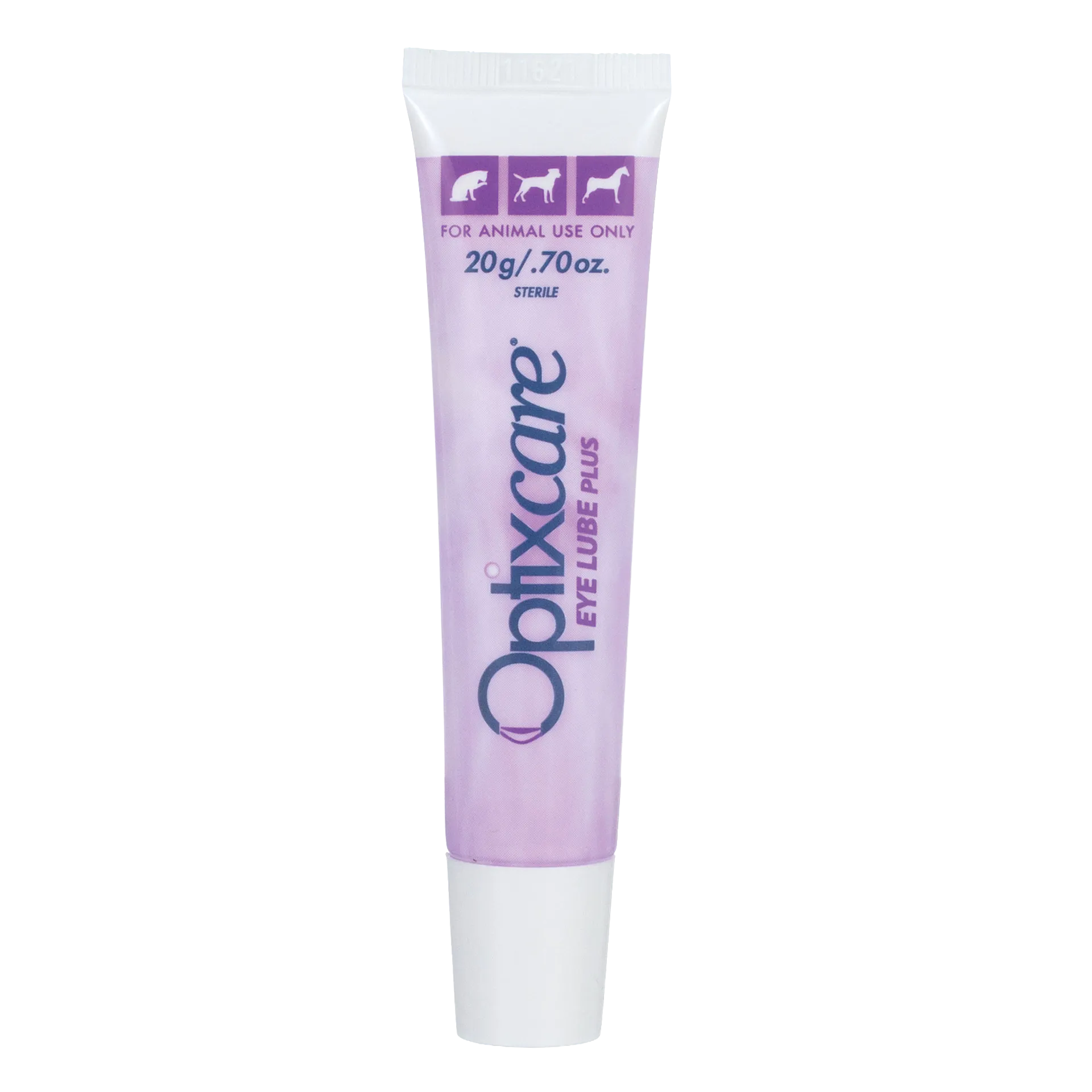OptixCare® Eye Lube Plus for Dogs, Cats, and Horses,"Purple squeeze tube with white cap"
