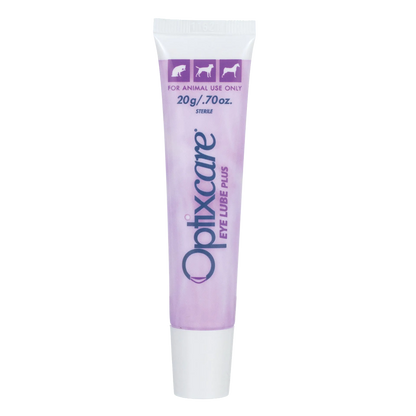 OptixCare® Eye Lube Plus for Dogs, Cats, and Horses,"Purple squeeze tube with white cap"