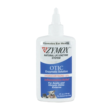 Zymox® Otic HC 1.0% Enzymatic Solution,"White squeeze bottle with pointed nozzle cap"