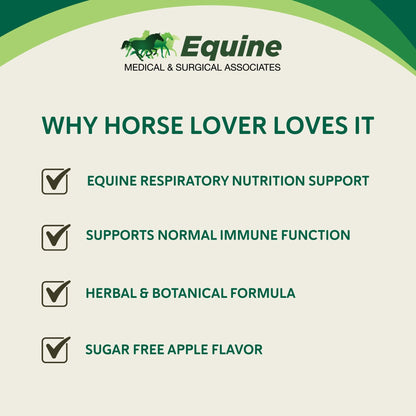 Heave Ho™,"Informational graphic with horse logo and four checkmark bullet points"