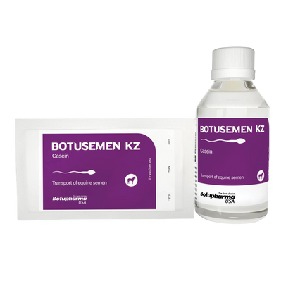 BotuSemen KZ,"Bottle and foil pouch with purple labels"