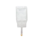 ABT360 Holding Media Adapt with HA,"Clear hanging IV bag with tubing and yellow connector"