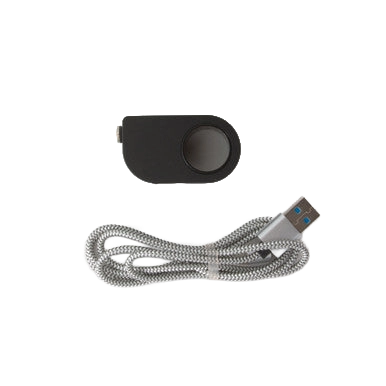 iSperm Semen Analyzer Accessories,"Black oval device with attached braided USB cable"