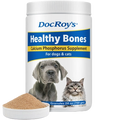 Doc Roy's® Healthy Bones - Bone Health Vitamins for Dogs & Cats,"Supplement jar with dog and cat image and powder scoop"