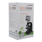 Celestron TetraView LCD Digital Microscope,"Product box with microscope image on front"