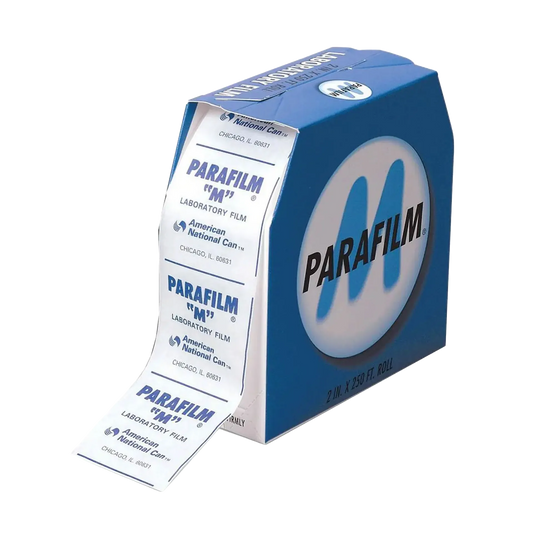 Parafilm,"Blue dispenser box with laboratory film roll pulled out"