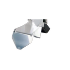 Bubbler Comb Holder,"Angled metal holder with folded panels"