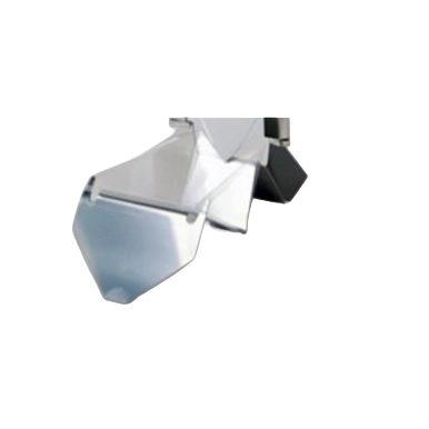 Bubbler Comb Holder,"Angled metal holder with folded panels"