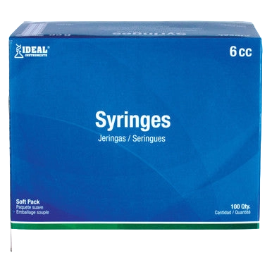 Small Syringes without Needles,"Small syringe box packaging, front view"