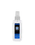 Maschio Fragrance,"Clear rectangular spray bottle with blue and black label"