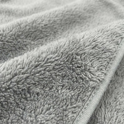 Puppywarmer Fleece Inserts,"Gray fleece fabric close-up with stitched edge"