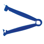 Umbilical Clamp,"Blue plastic clamp"