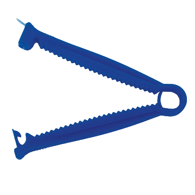 Umbilical Clamp,"Blue plastic clamp"