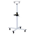 Movable Dryer Stand for Duo-Surge Dryer by Waggz,"White rolling metal stand with clamp and top mounting bracket"
