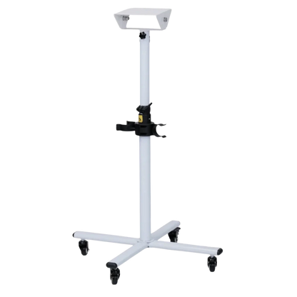 Movable Dryer Stand for Duo-Surge Dryer by Waggz,"White rolling metal stand with clamp and top mounting bracket"