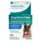Dog Worm Tabs,"Front of box with German shepherd image for large dogs"