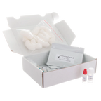 IgG Immunocheck,"Open test kit box with vials, packets, and cotton swabs"