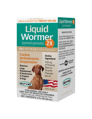 Liquid Wormer™ 2X,"Box with front and side panel shown"