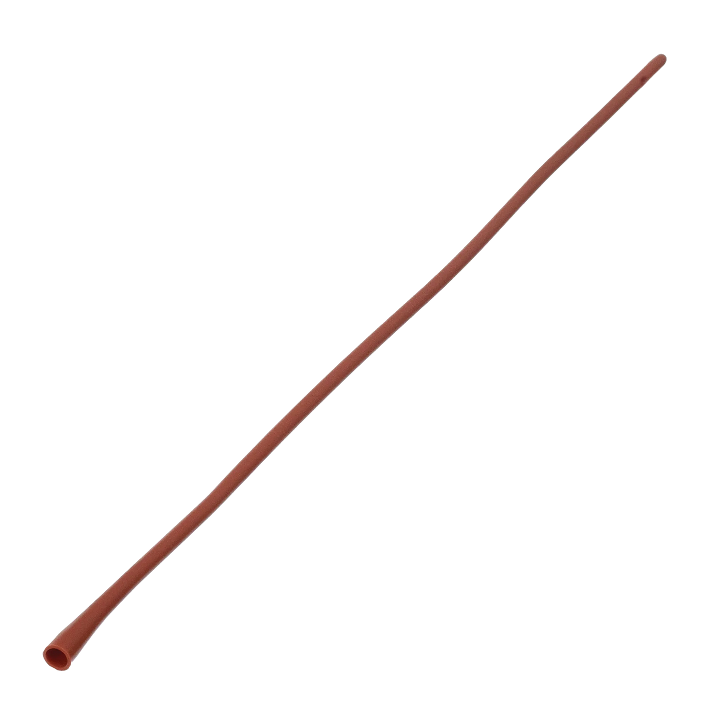 Sterile Feeding Tubes,"Single brown feeding tube shown diagonally"