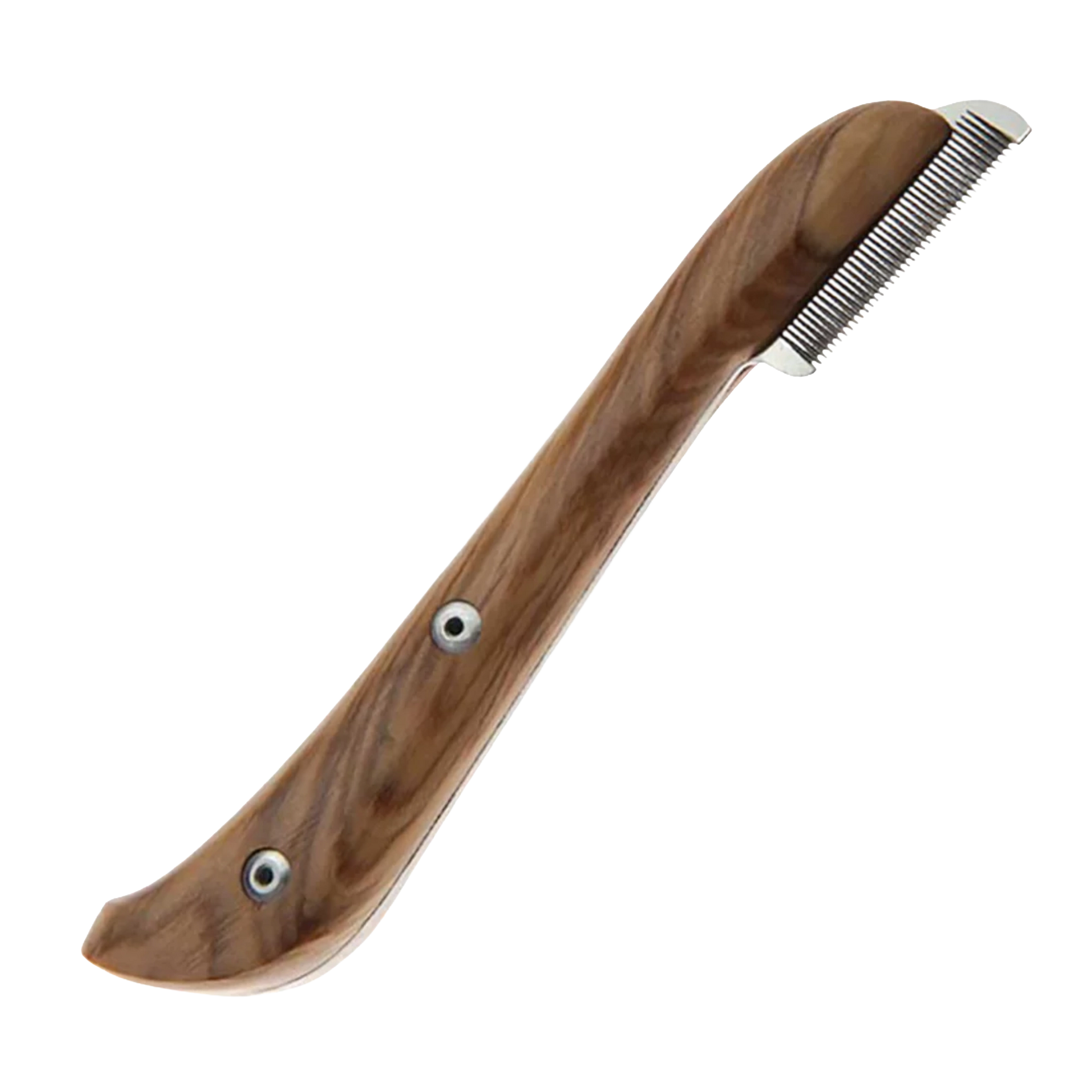 Aaronco Extra Fine Stripping Knife,"Wood-handled stripping knife with fine metal teeth"