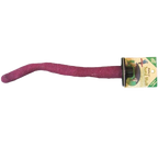 Sand Walk Orthopedic Perch,"Curved purple perch with attached retail tag"