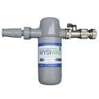 Wysiwash® Sanitizing System,"Gray hose-end sanitizing bottle with metal nozzle fitting"