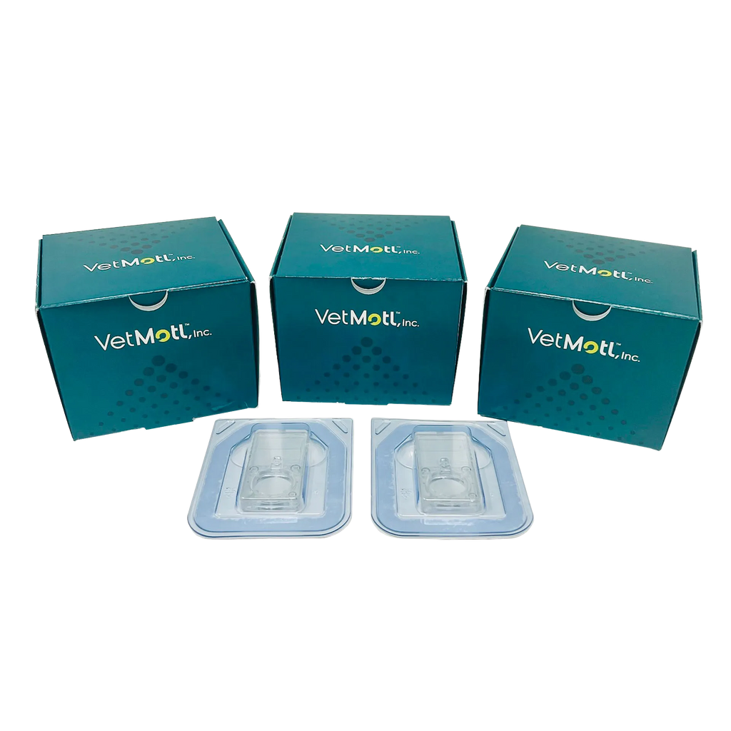 VetMotl Sperm Separation Device,"Three teal boxes with two clear blister tray inserts"
