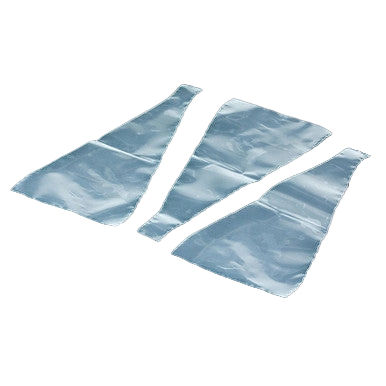 Disposable Semen Collection Cones - Open,"Three clear plastic collection cones"