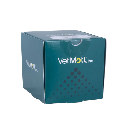 VetMotl Sperm Separation Device,"Teal product box with top flap shown at an angle"