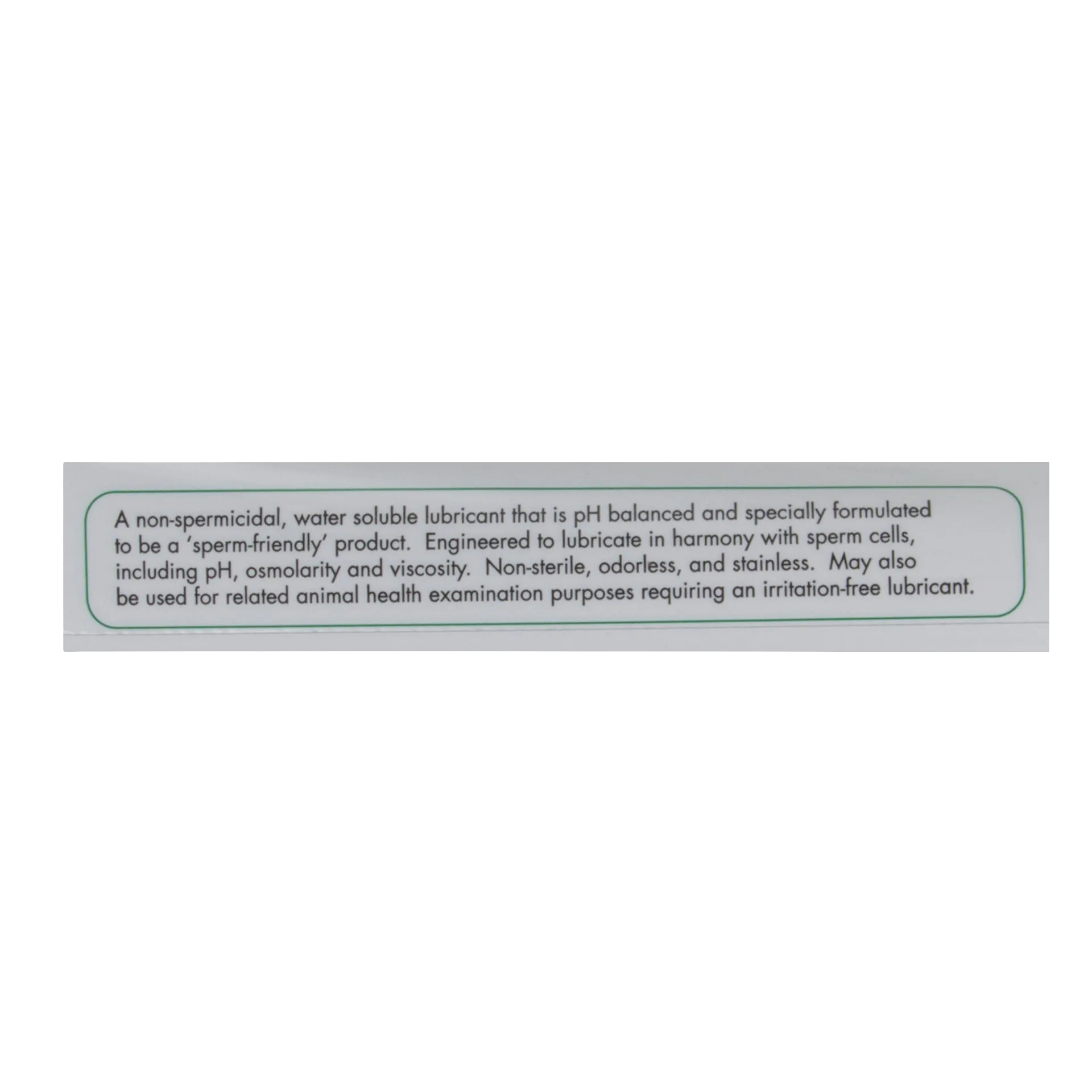 X-Ceed Non-Spermicidal Lubricant,"Close-up of side panel on product box"