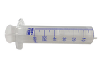 Semen Safe All Plastic Sterile Syringes Luer Slip Tip,"Clear plastic syringe with blue measurement markings"