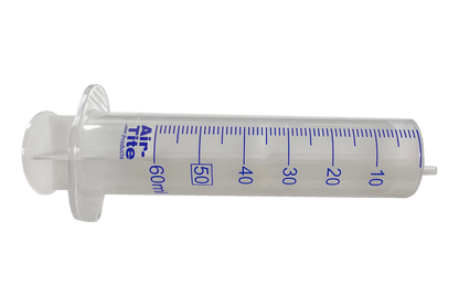 Semen Safe All Plastic Sterile Syringes Luer Slip Tip,"Clear plastic syringe with blue measurement markings"