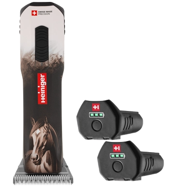 Opal Horse Design Cordless Clipper with Two Batteries and Two Free Drives,"Cordless horse clipper with two battery packs"