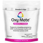 Breeder's Edge® Oxy Mate® Prenatal,"White stand-up pouch with pink band at bottom"