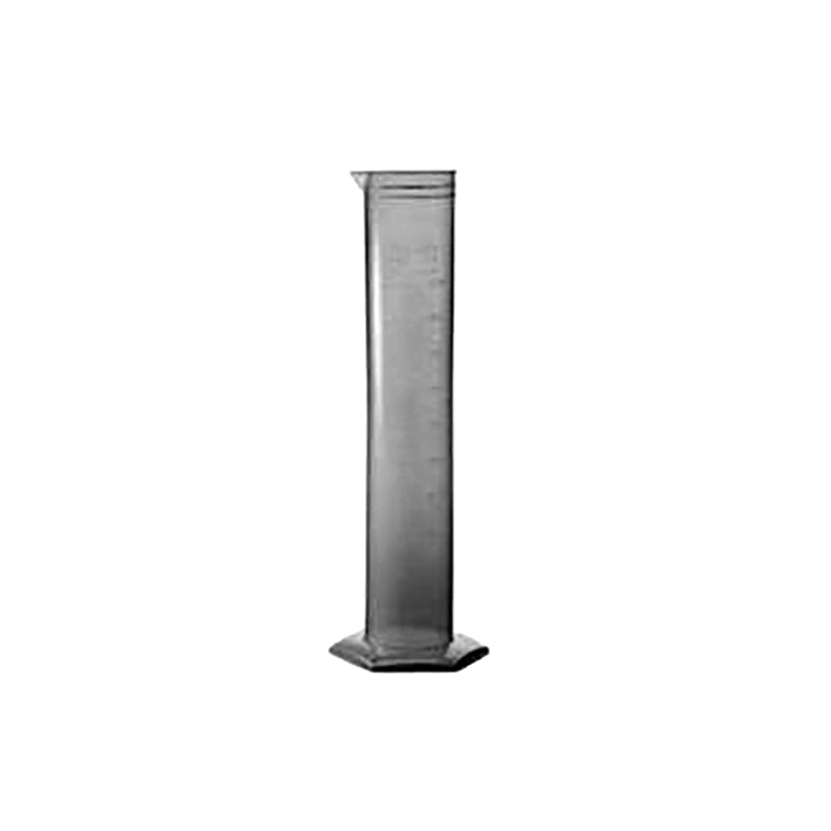 Plastic Graduated Cylinder,"Clear graduated cylinder with wide base"