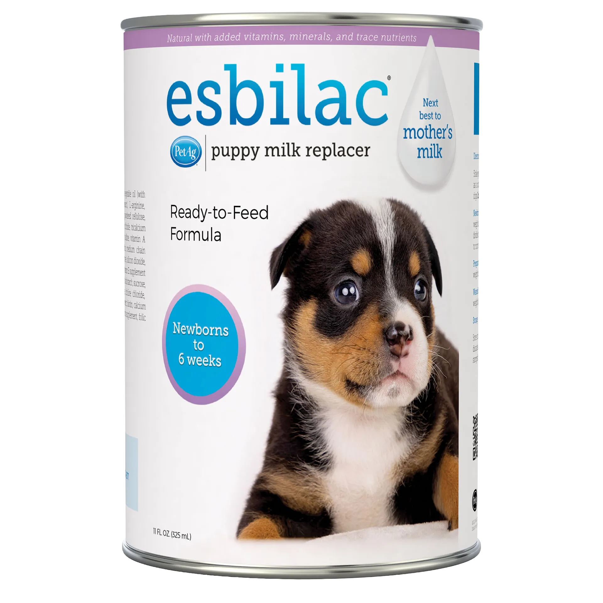 Esbilac® Puppy Milk Replacer,"Can with puppy image on front label"