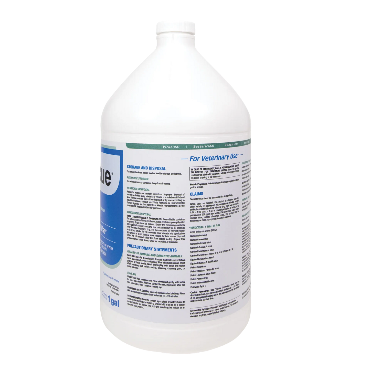Rescue®  Disinfectant Cleaner,"White gallon bottle with side label"