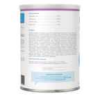 Esbilac® Puppy Milk Replacer,"Back of powder can with nutrition label and ingredients panel"