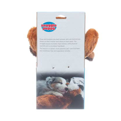Snuggle Puppy & Kitten,"Back of product box with plush dog ears visible"