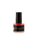 Non-toxic Nail Polish,"Small nail polish bottle with black cap and coral-red polish"
