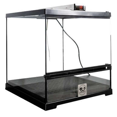 Puppywarmer® Puppy Incubator,"Glass-front incubator with digital control display"